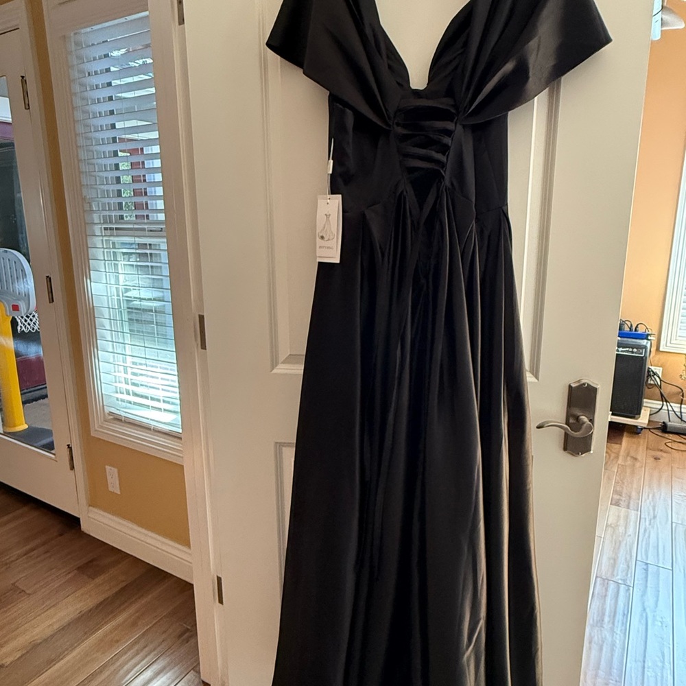 WIYMSHZ Elegant Black Evening Gown - Picture 6 of 12